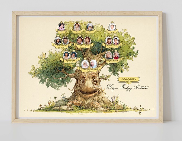 plakaty Plakat Drzewo Genealogiczne 30x40