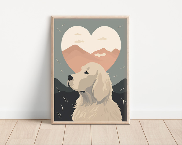 plakaty Plakat golden retriever