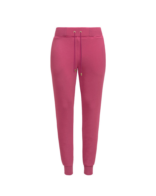 spodnie materiałowe damskie Spodnie joggersy pink