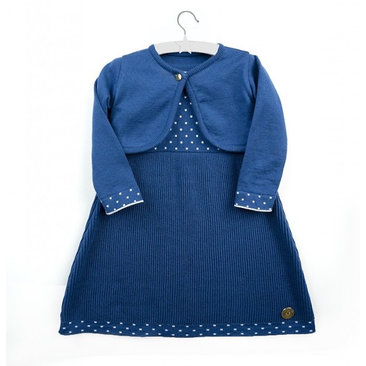 Sukienka Melissa niebieska Royal Knitting