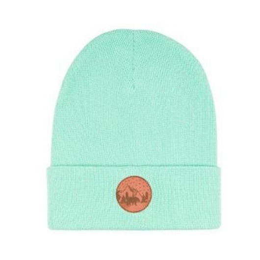 czapki damskie Czapka Beanie Bawełna Miętowa