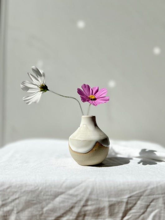 wazony Ceramiczny wazonik  I - biel