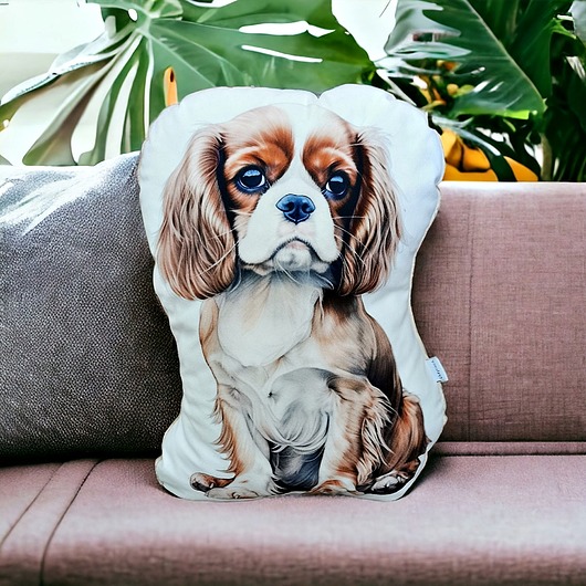 poduszki z grafiką Poduszka piesek przytulanka z pieskiem pies cavalier spaniel