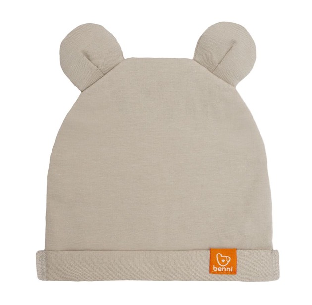 czapki dziecięce Czapka BEANIE BEAR - beżowa