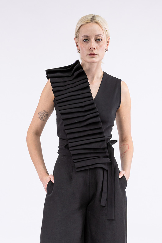 bluzki - inne Nora pleated blouse