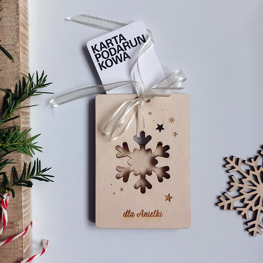kartki świąteczne Personalizowane pudełko na bon