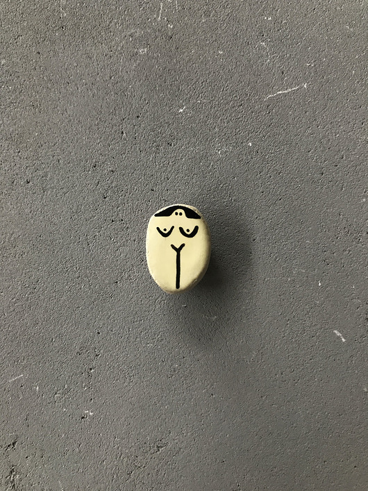 Ceramiczna broszka Ciało żółta ELEMTHEBRAND