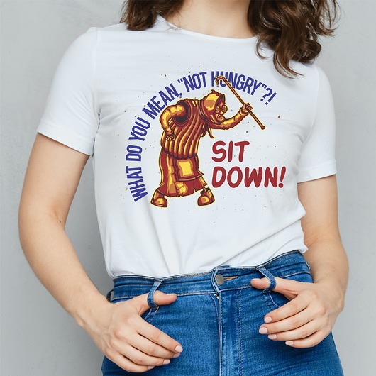 t-shirt damskie Koszulka damska  z nadrukiem Not hungry