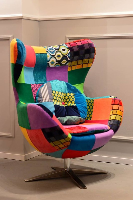 fotele Fotel Egg Patchwork, Juicy Colors, Eggchair.