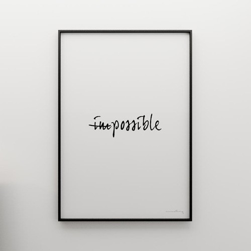 IMPOSSIBLE - grafika 70x50 MINIMALLIVING