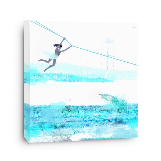 Na linie/ 40 x 40 / CANVAS Brevka