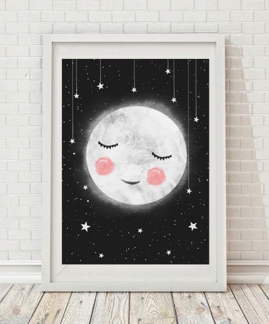 PROMOCJA śpiący księżyc 30x40 cm Anita Tomala