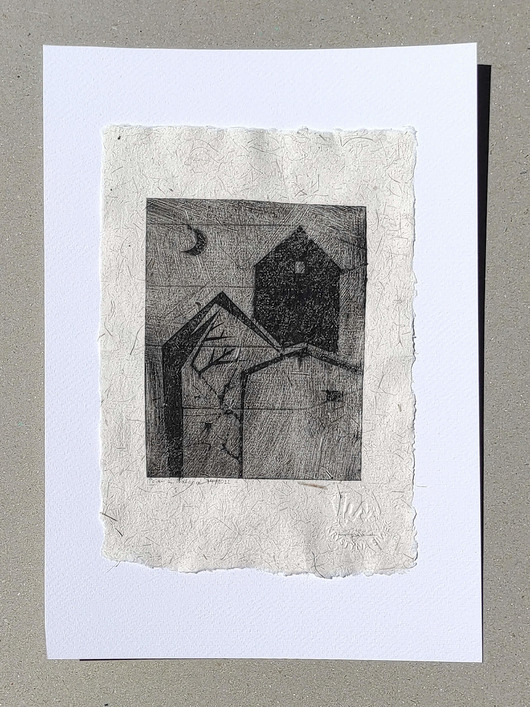 grafiki i ilustracje Grafika 15.5 x 22 oryginalna  grafika warsztatowa