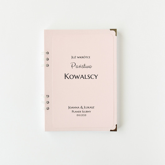 Planer ślubny organizer terminarz planner róż N Papiernik