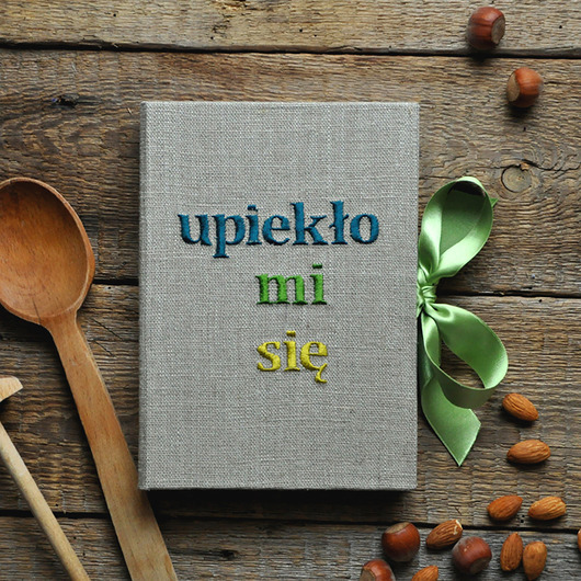 kalendarze i plannery Twój haftowany notes lniany przepiśnik