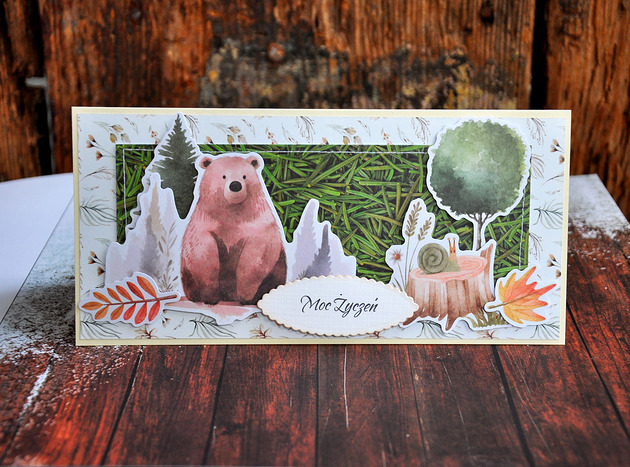 kartki scrapbooking Kartka ze zwierzątkami