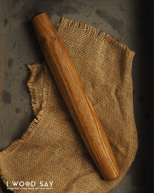 wałki do ciasta Francuski wałek do ciasta - Dąb 30 cm