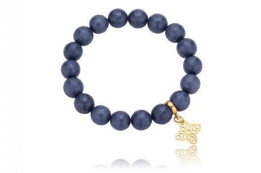 BRANSOLETKA jadeity + srebro 925 pozłacane Coccola JEWELLERY