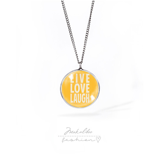 wisiory Live Love Laug - naszyjnik simple