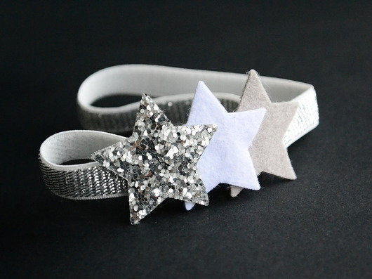 FairyBows opaska trzy gwiazdki FairyBows