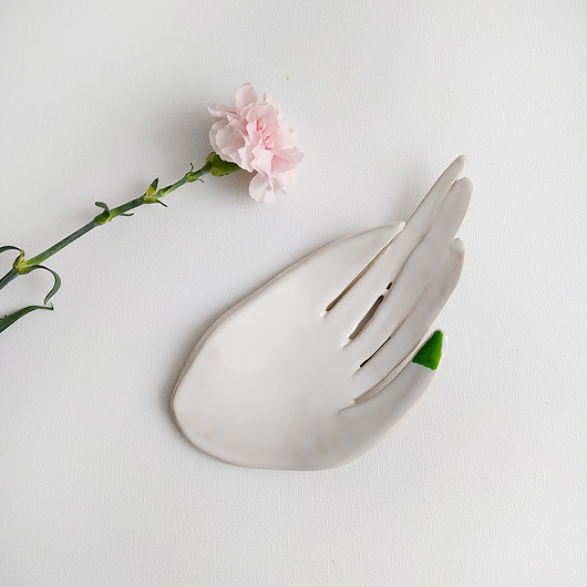 TALERZ podstawka palo santo, bizuteria White Cup