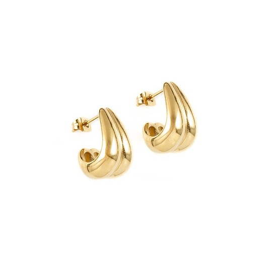 kolczyki - inne Pozłacane kolczyki vintage łezki