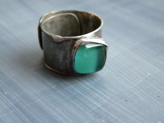 Roman Ancient Ring ;) świetlista zieleń Beata Trotter