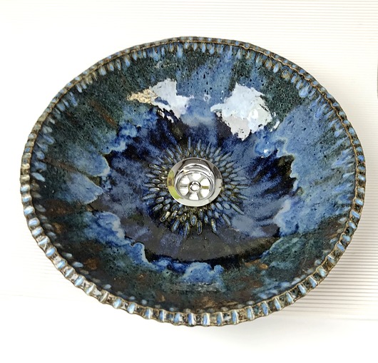 Ceramiczna umywalka "Morska toń" Ceramystiq