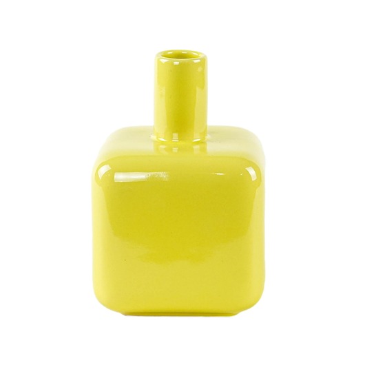 wazony Wazon ceramiczny żółty, niemiecki design, lata 90, ASA Selection