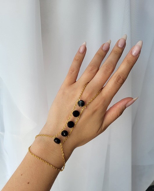 bransoletki z kamieni naturalnych Bransoletka z pierścionkiem X-Woman