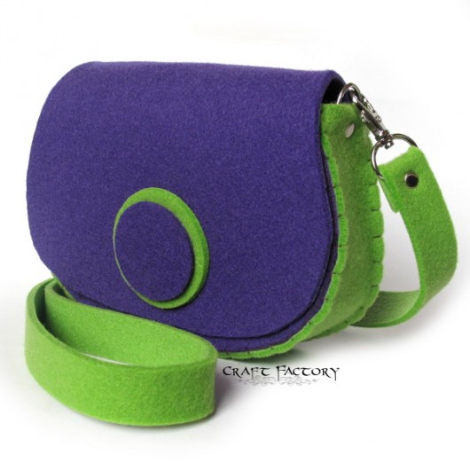 Plum & Lime - torebka mała Craft Factory