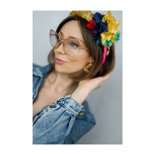 opaski do włosów Opaska z kwiatami