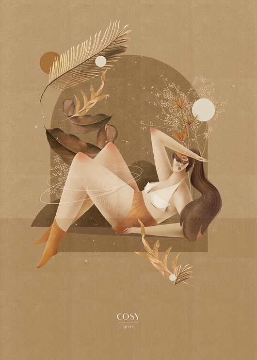 grafiki i ilustracje Ilustracja COSY SPACE