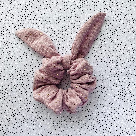 Gumka do włosów BUNNY Pudrowy Róż Nandi