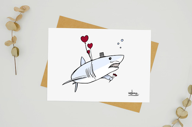 kartki okolicznościowe - wydruki Love Attack - Kartka na Walentynki