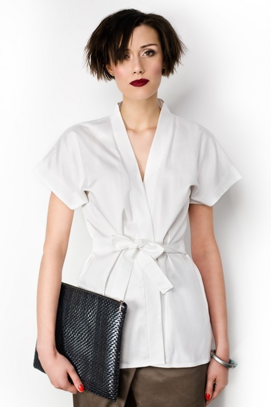 Kimono z bawełny satynowanej Kasia Miciak design
