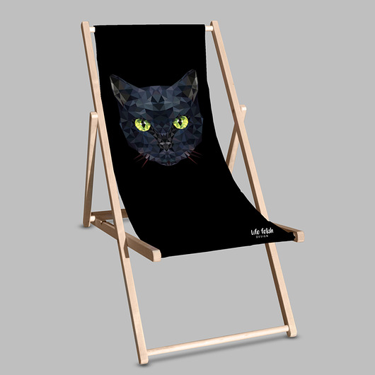 krzesła Leżak z kotem