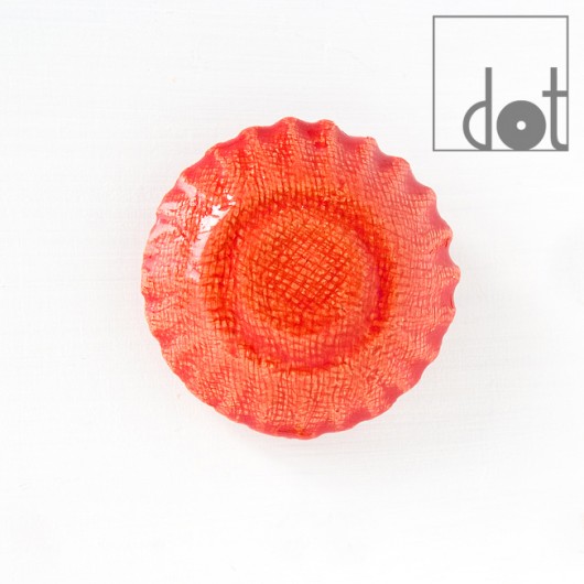 Gałka babeczka - czerwona DOT manufacture