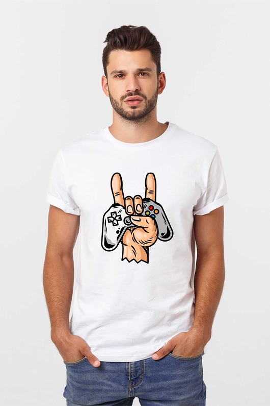 t-shirty męskie Koszulka  z nadrukiem Fun game