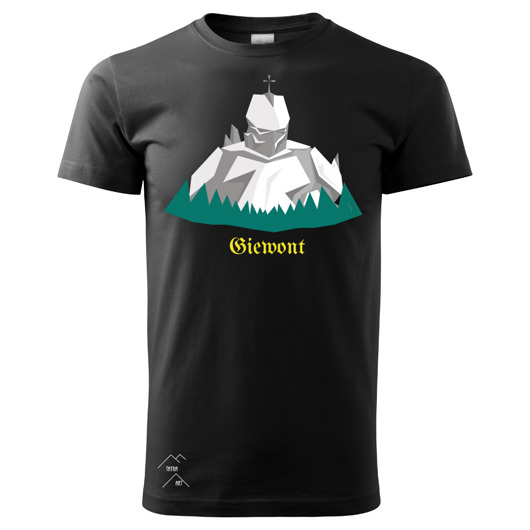 t-shirty męskie Giewont grafika by Szymon Rabiasz black men