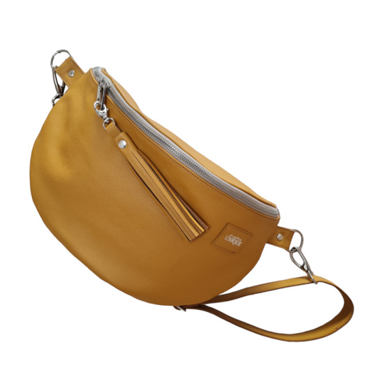 saszetka nerka Duża nerka, saszetka XXL, torebka skóra naturalna