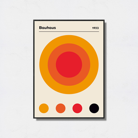 plakaty Bauhaus Art Exhibition Poster
