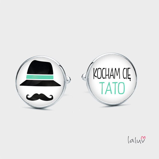 Spinki do mankietów KOCHAM CIĘ TATO laluv