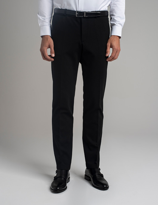 spodnie męskie Spodnie do zestawu gavello czarne slim fit