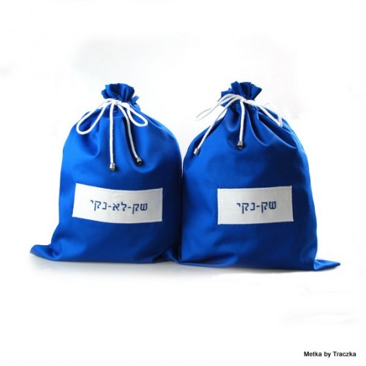 Jewish Blue - torebki podróżne metka by traczka
