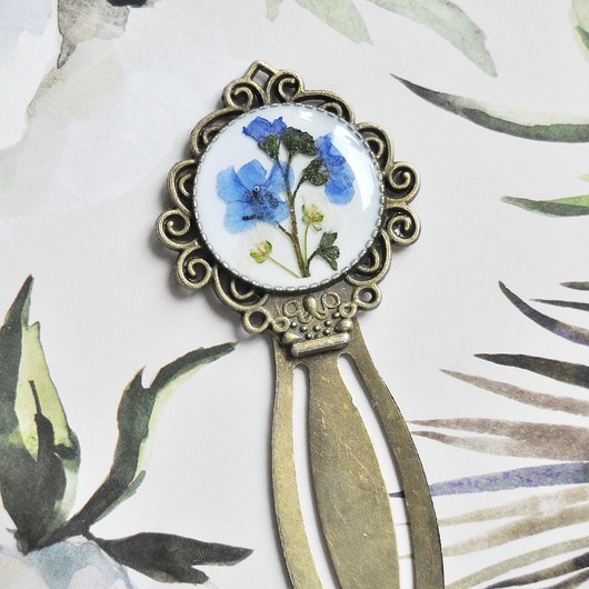 zakładki do książek Zakładka do książki z kwiatami