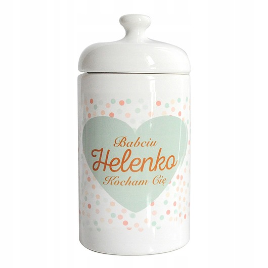 pojemniki kuchenne Pojemnik z imieniem dla babci, personalizowany