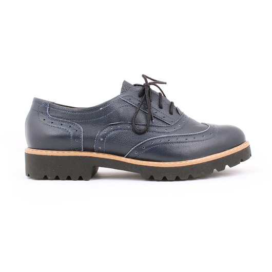 RĘCZNIE ROBIONE PÓŁBUTY ZAPATO 258 GRANATOWY BĄBEL Zapato