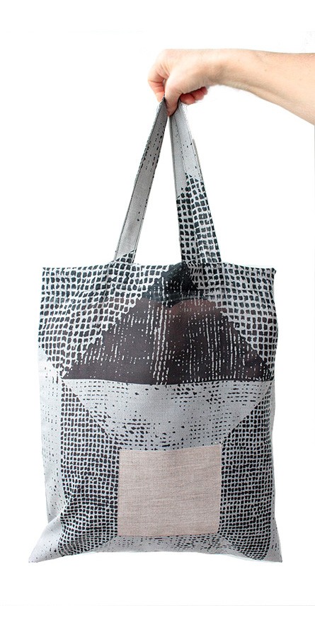 Oryginalna torba handmade na zakupy plażę assembleage