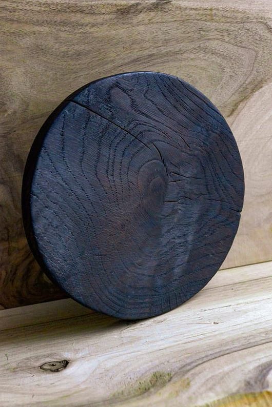 Okrągła deska do krojenia dąb palony Littlewood